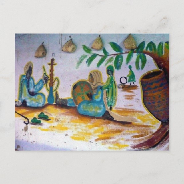 Postal tubería de asfalto (Anverso)