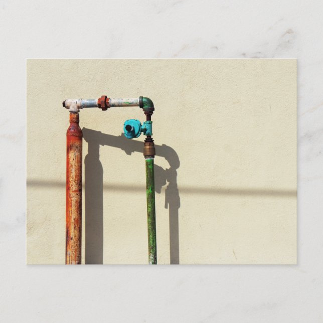 Postal Tuberías rustas (Anverso)