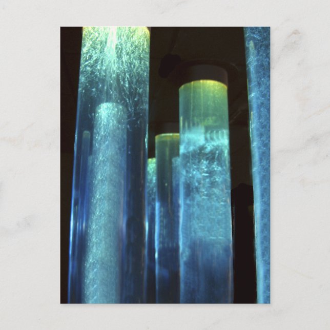 Postal Tubos azules (Anverso)