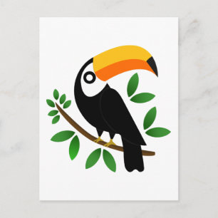 Postal Tucán negro del trópico