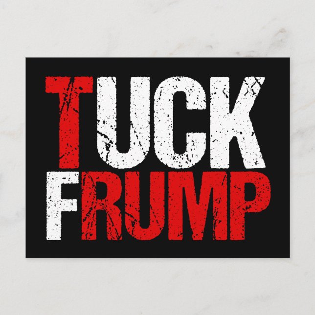 Postal Tuck Frump es gracioso contra Trump (Anverso)