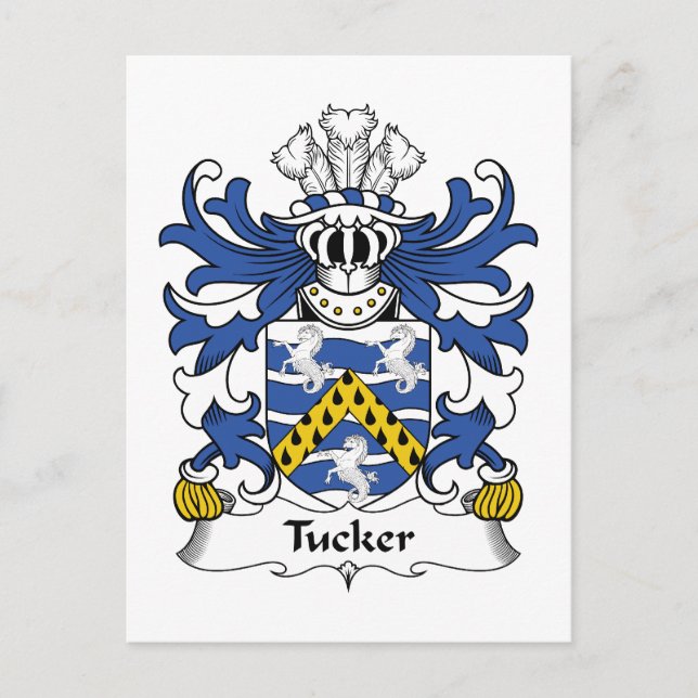 Postal Tucker Family Crest (Anverso)