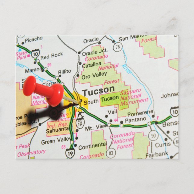 Postal Tucson, Arizona (Anverso)