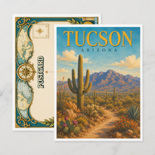Postal Tucson Arizona Saguaro Cactus GeoSaga