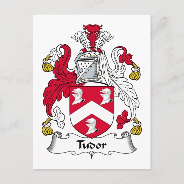 Postal Tudor Family Crest (Anverso)