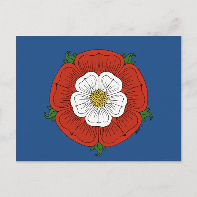Postal Tudor Rosa (Anverso)