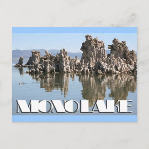 Postal Tufa en el lago Mono