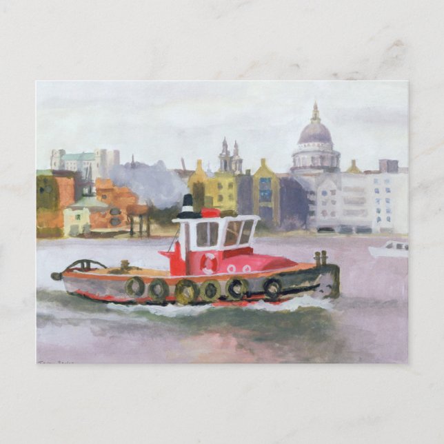 Postal Tug Rojo pasando por St. Pauls 1996 (Anverso)