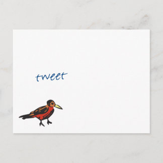 Postal tuit dijo al Robin rojo
