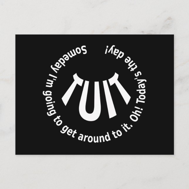 Postal TUIT redondo (Anverso)