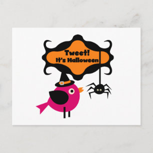 Postal Tuitear camisetas y regalos de Halloween