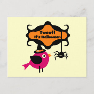 Postal Tuitear camisetas y regalos de Halloween