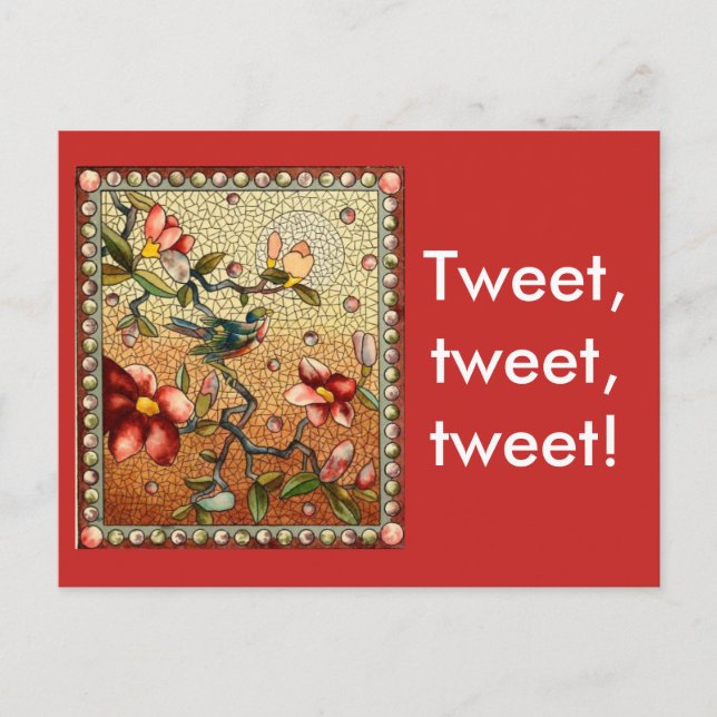 Postal Tuitear en Twitter (Anverso)