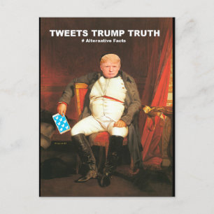 Postal Tuits sobre la verdad de Trump