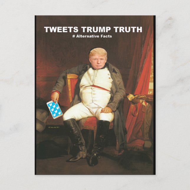Postal Tuits sobre la verdad de Trump (Anverso)