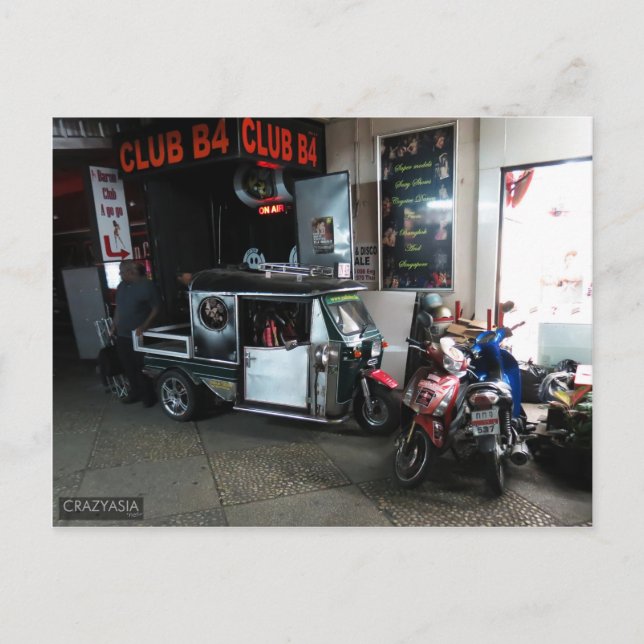 Postal Tuk-Tuk, Pattaya, Tailandia (Anverso)