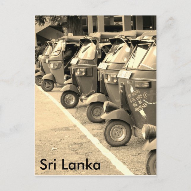 Postal tuk tuk sri lanka (Anverso)