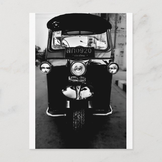 Postal Tuk Tuk tailandés (Anverso)