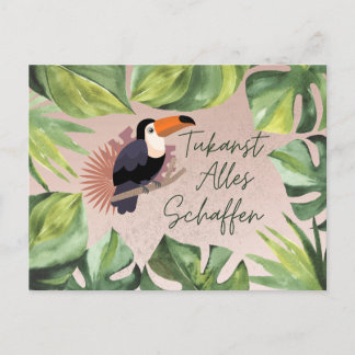 Postal Tukan Postkarte „Tukanst alles schaffen“