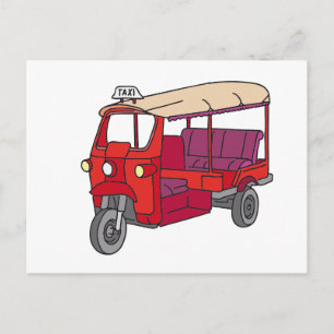 Postal Tuktuk Rojo