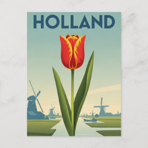 Postal Tulip en Holanda
