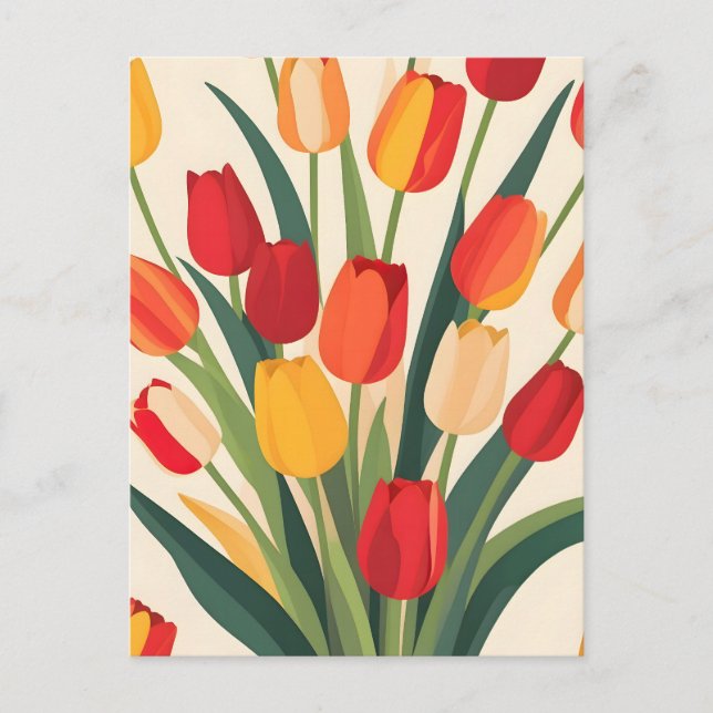 Postal Tulip Glow-Up (Anverso)