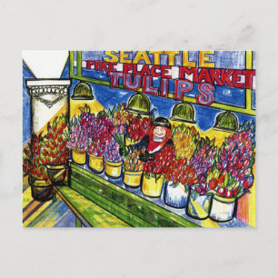 Postal Tulip Lady