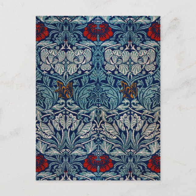 Postal Tulip y Rosa, William Morris (Anverso)