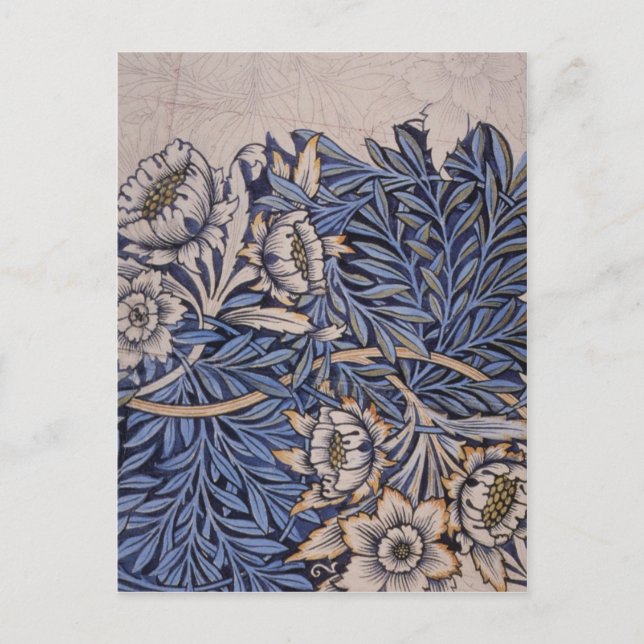 Postal Tulip y Willow por William Morris (Anverso)