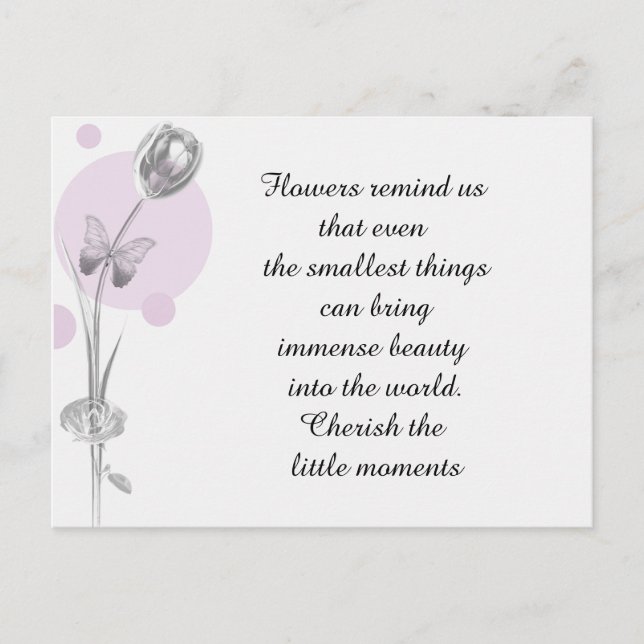 Postal Tulipán Flor Gracias (Anverso)