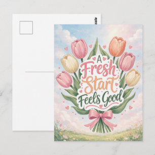 Postal Tulipán: Un nuevo comienzo se siente bien