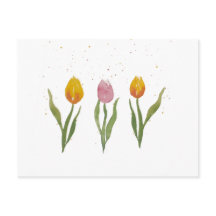Tulipanes acuarelas/Tulpen de acústica