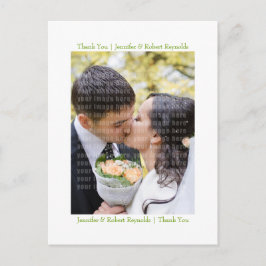 Postal Tulipanes Blancos Gracias Postcard
