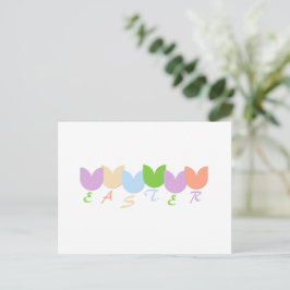 Postal Tulipanes de primavera elegantes y personalizados,