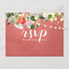 Postal Tulipanes de primavera y Rosas| Rubor RSVP
