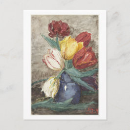 Postal Tulipanes en un jarrón ( Sientje Mesdag-van Houten