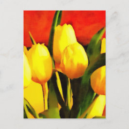Postal Tulipanes (estilo de pintura al aceite)