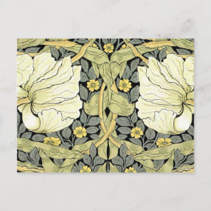 Postal Tulipanes Pimpernel Arte Botánico de William Morri
