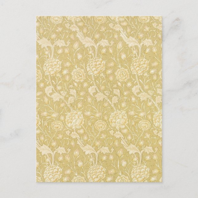 Postal Tulipanes silvestres de William Morris, Arte de fl (Anverso)