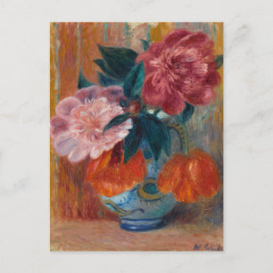 Postal Tulipanes y peonías   William James Glackens