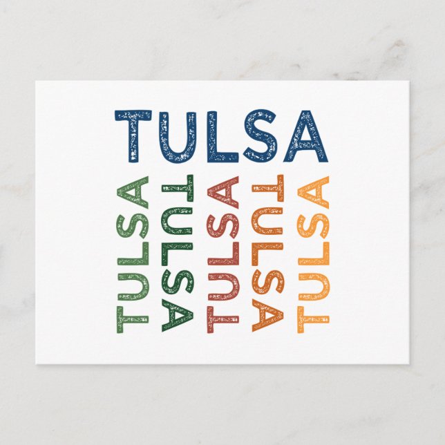 Postal Tulsa Cute Colorful (Anverso)