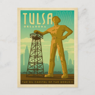 Postal Tulsa, OK - Capital del petróleo