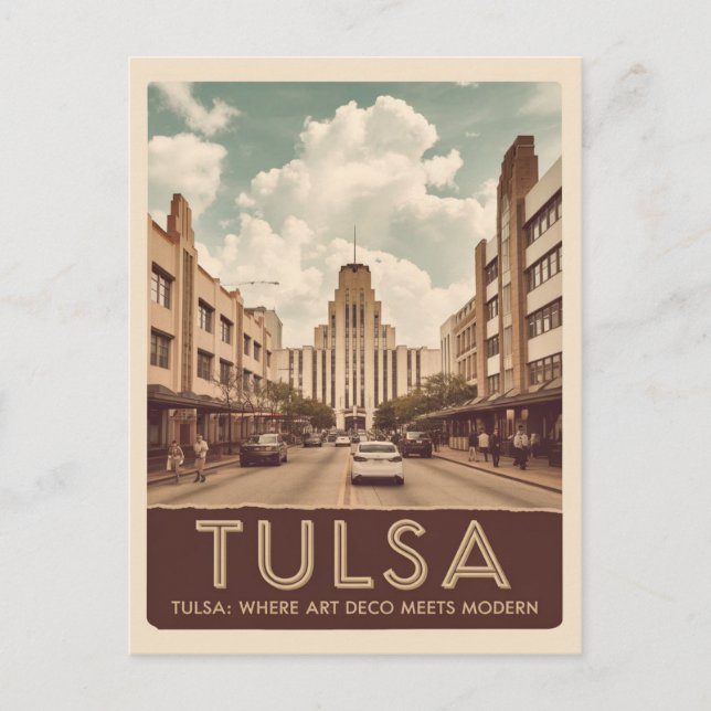 Postal Tulsa, Oklahoma (Anverso)