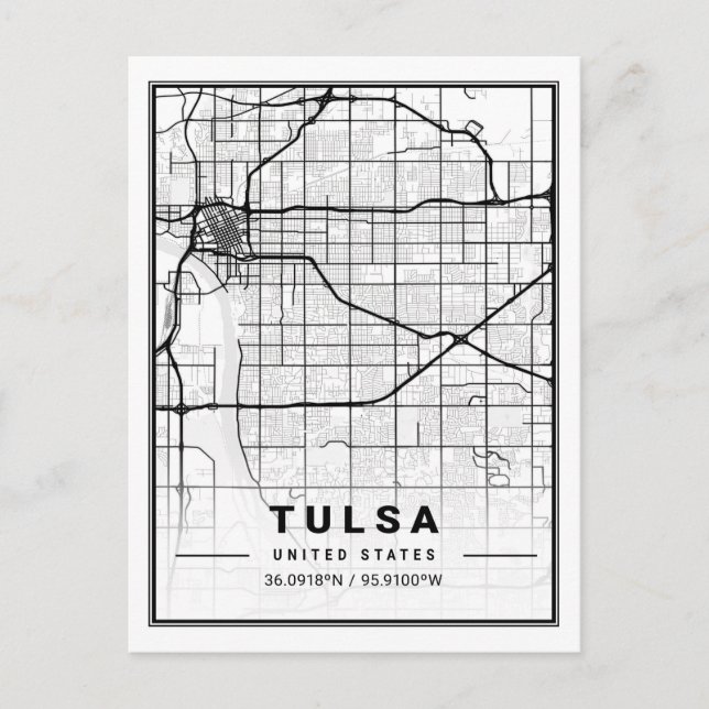 Postal Tulsa Oklahoma, EE.UU. (Anverso)
