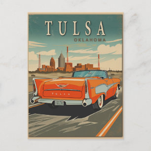 Postal Tulsa Oklahoma Viaje Vintage