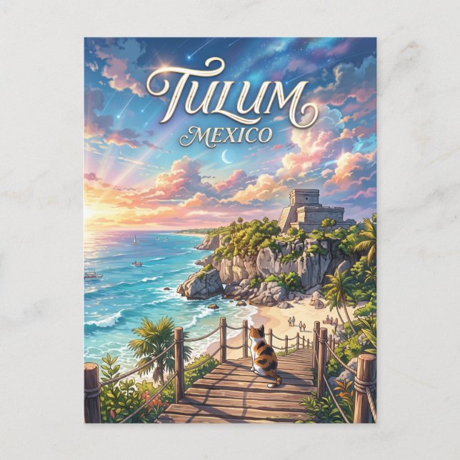 Postal Tulum México (Anverso)