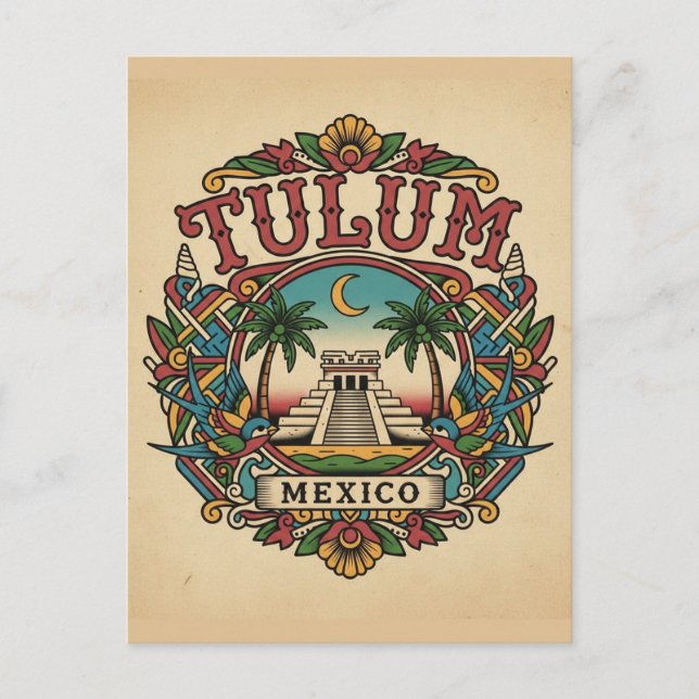 Postal Tulum México (Anverso)