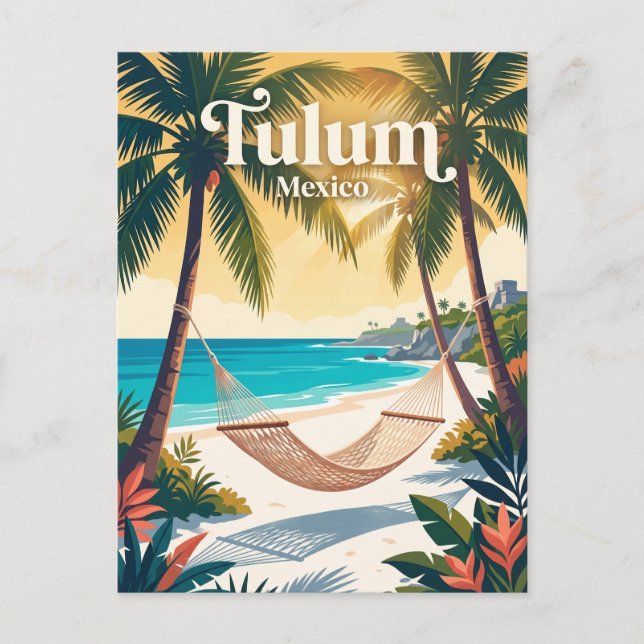 Postal Tulum, México (Anverso)