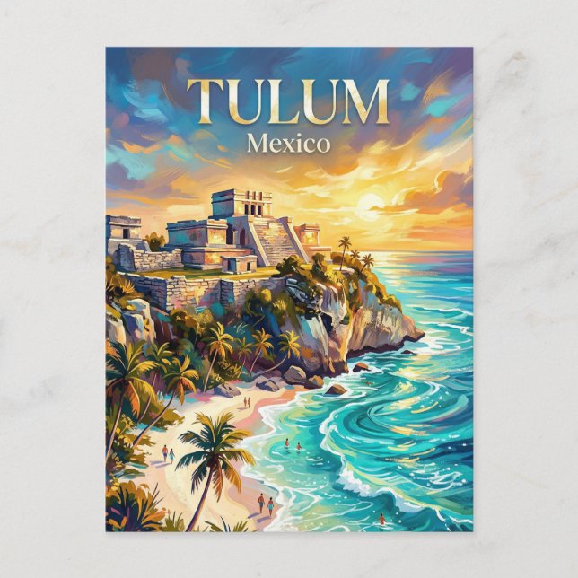 Postal Tulum México (Anverso)