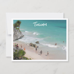 Postal Tulum, México/ hermosa playa